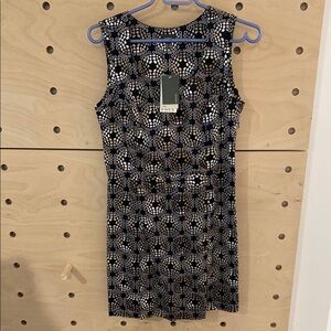 Super cute Black and cream Patterned Dress